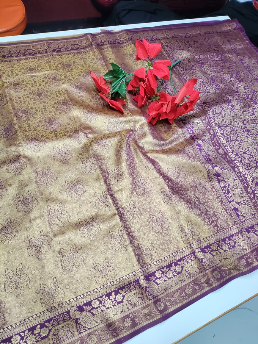 Kanji Tissue Saree KKK03