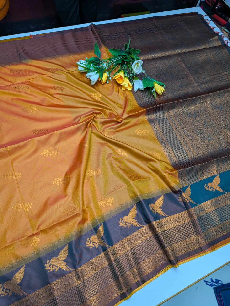 Parrot Soft Silk Saree KTM25
