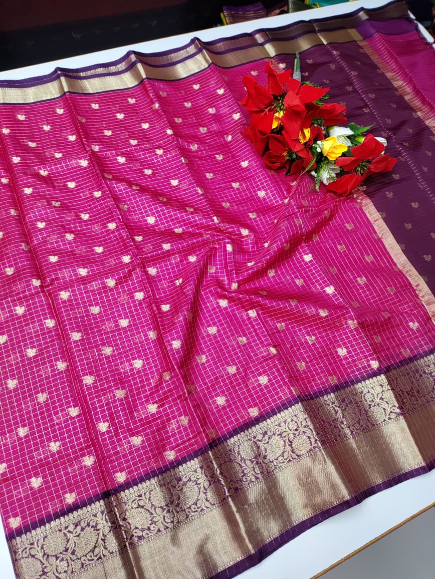Rust Pink Saree RG05