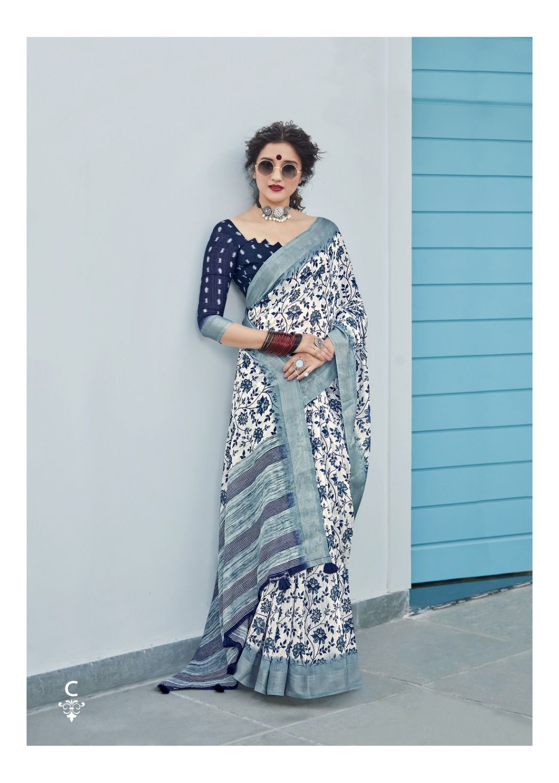 Summer Cool Printed  Saree SE05