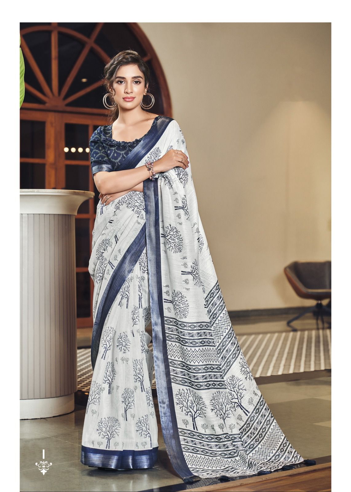Summer Cool Printed  Saree SE09
