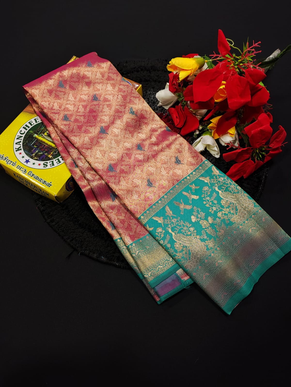 Premium Wedding Korvai Tissue saree for women featuring rich traditional bridal design in elegant tissue fabric suitable for weddings muhurtham and festive occasions