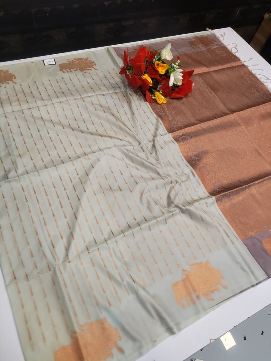 Black Fantacy Soft Silk Saree_B19