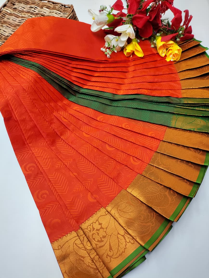 Premium Poontamil Soft Silk Saree with Jacquard Blouse for Festival Wear