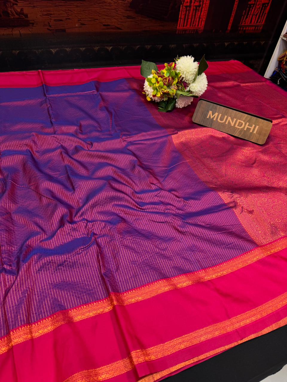 Varalakshmi Viratham Silk Zari Saree with Plain Blouse| VZ35