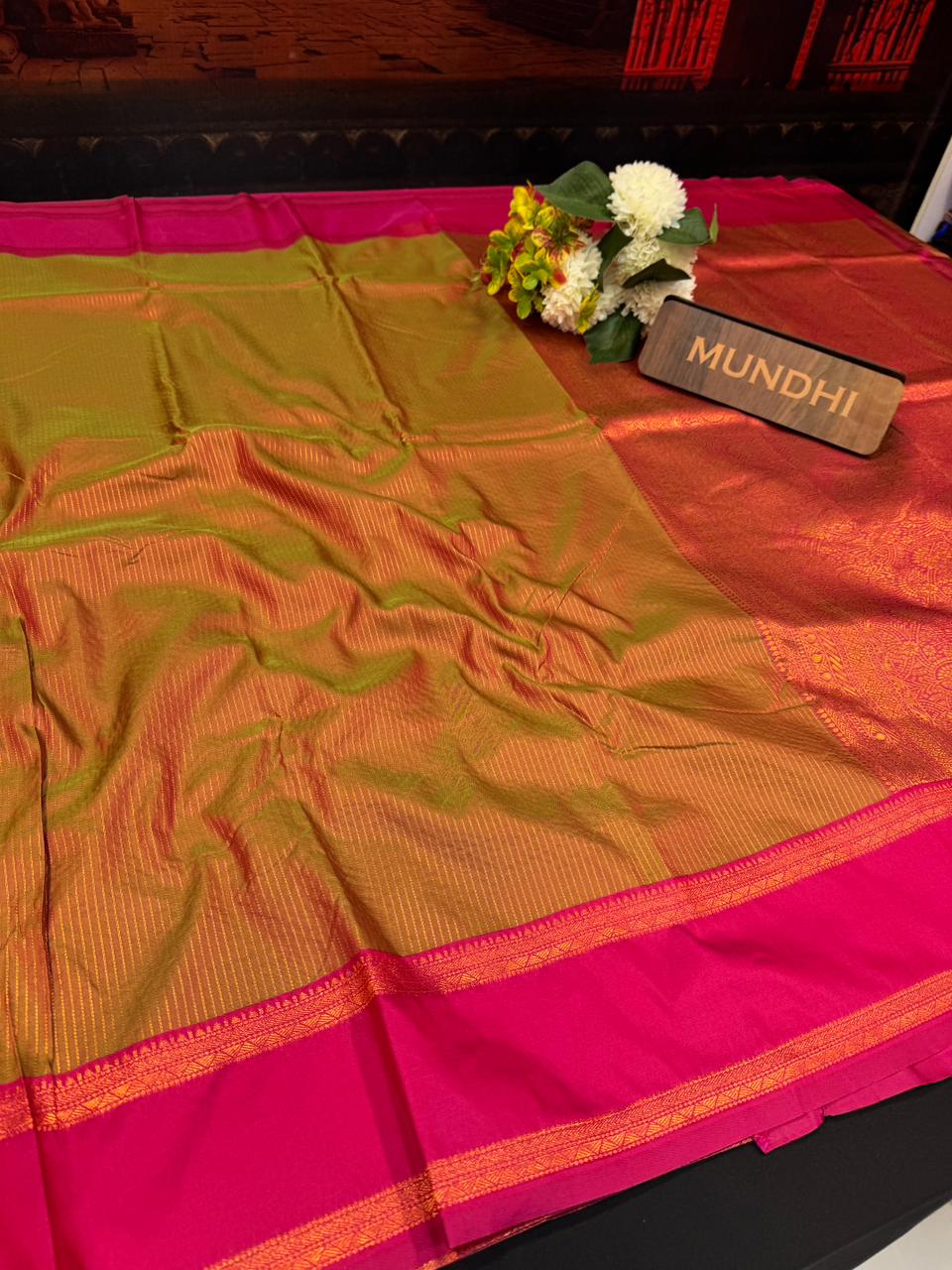 Varalakshmi Viratham Silk Zari Saree with Plain Blouse| VZ39