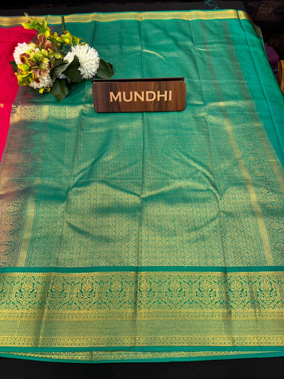 Vegan Silk Saree with |Zari Work for Women| VG17