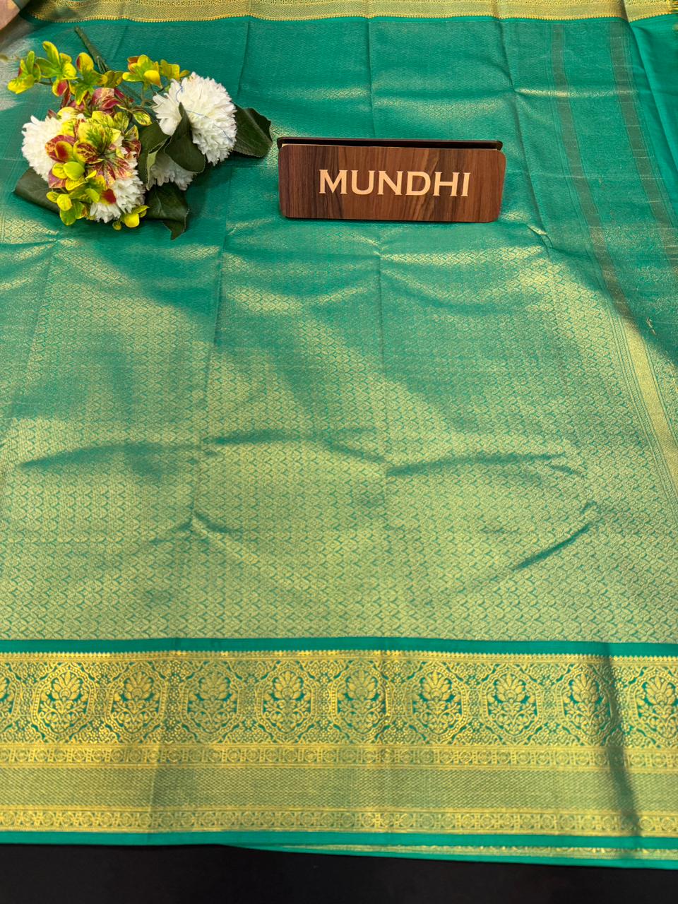 Vegan Silk Saree with |Zari Work for Women| VG14