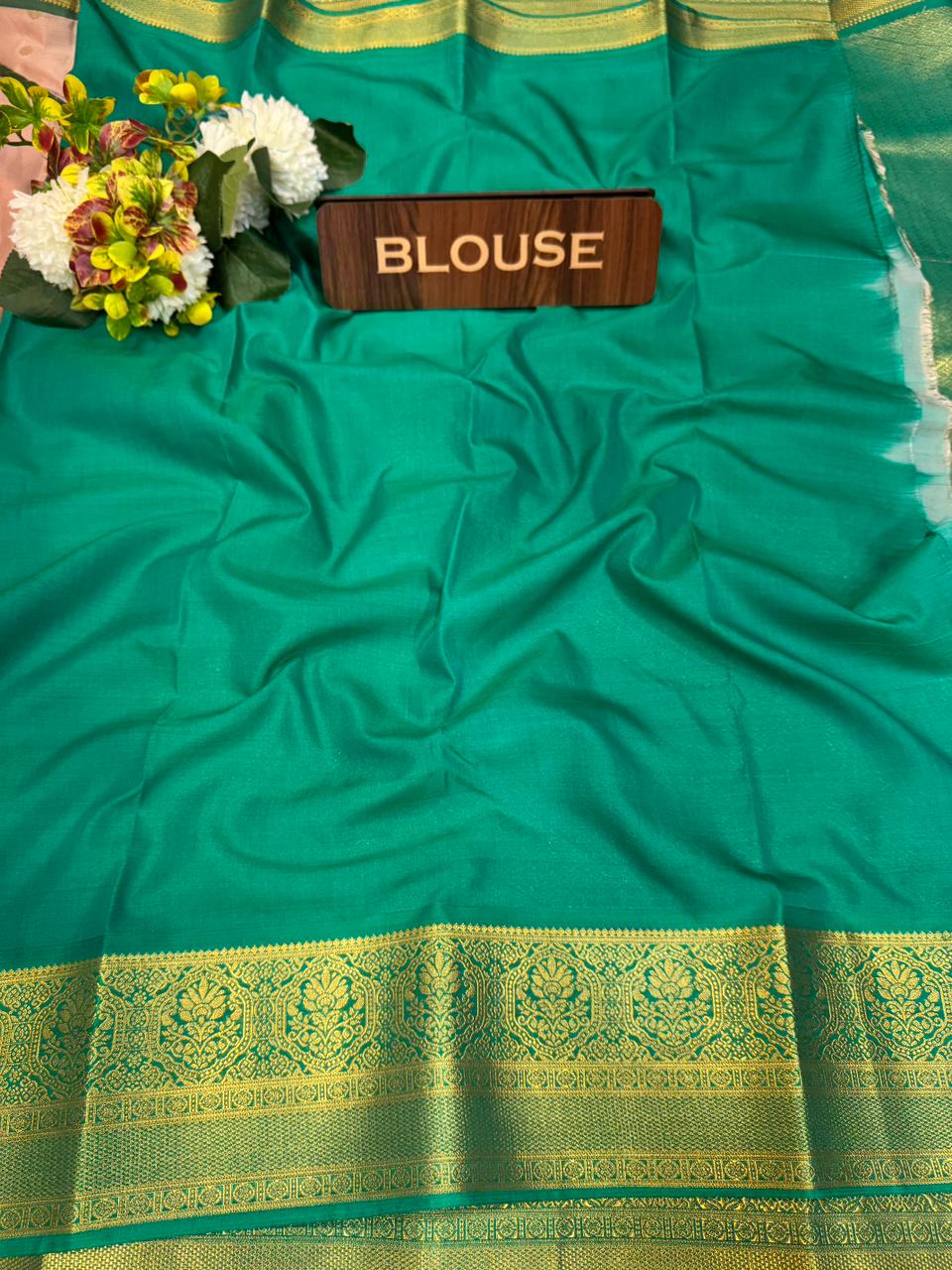 Vegan Silk Saree with |Zari Work for Women| VG14