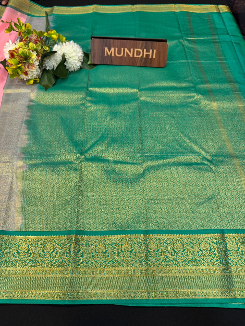 Vegan Silk Saree with |Zari Work for Women| VG15