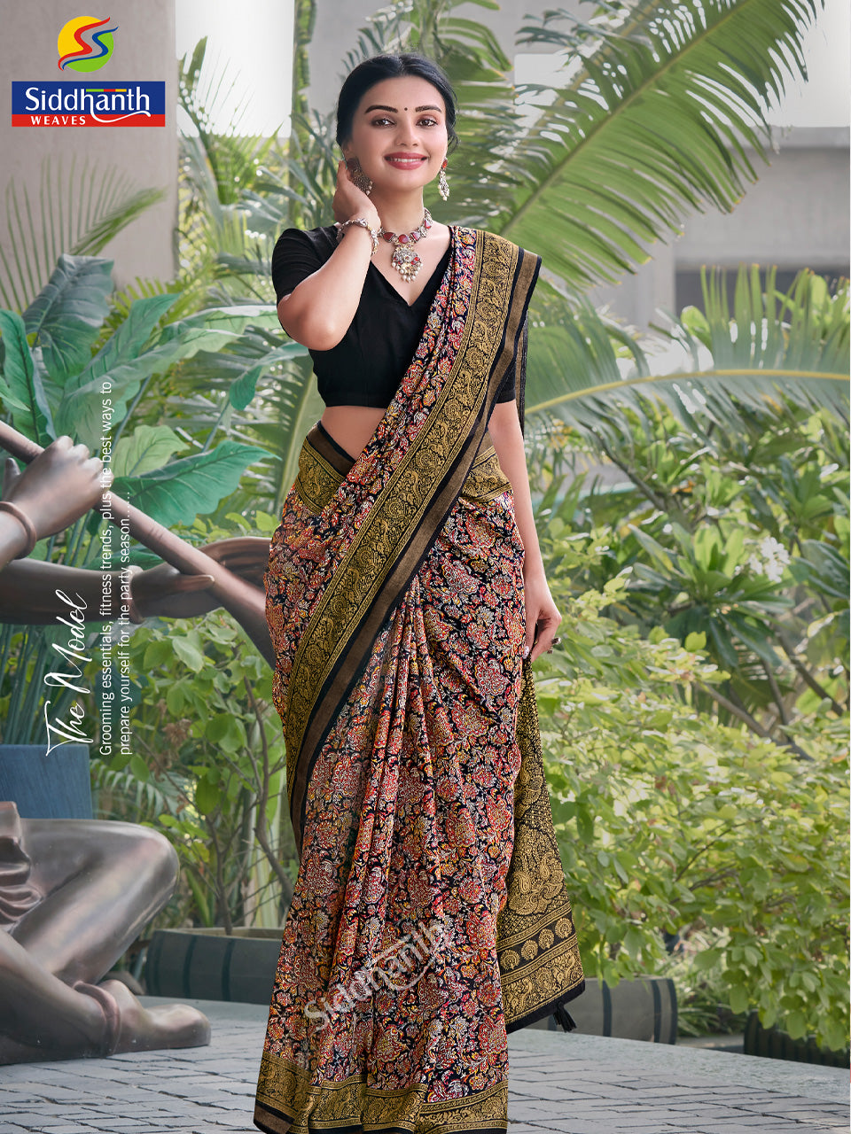 Siddhanth Malai Cotton Fancy Saree | Zari Work | SD07