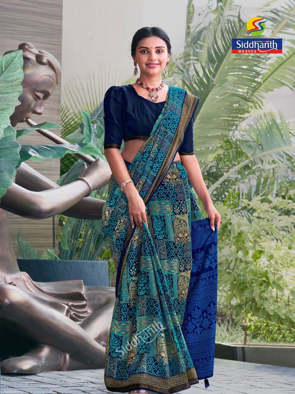Siddhanth Malai Cotton Fancy Saree | Zari Work | SD06