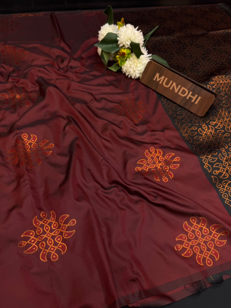 Premium Kolam Soft Silk Saree with Zari Work|  KSS07