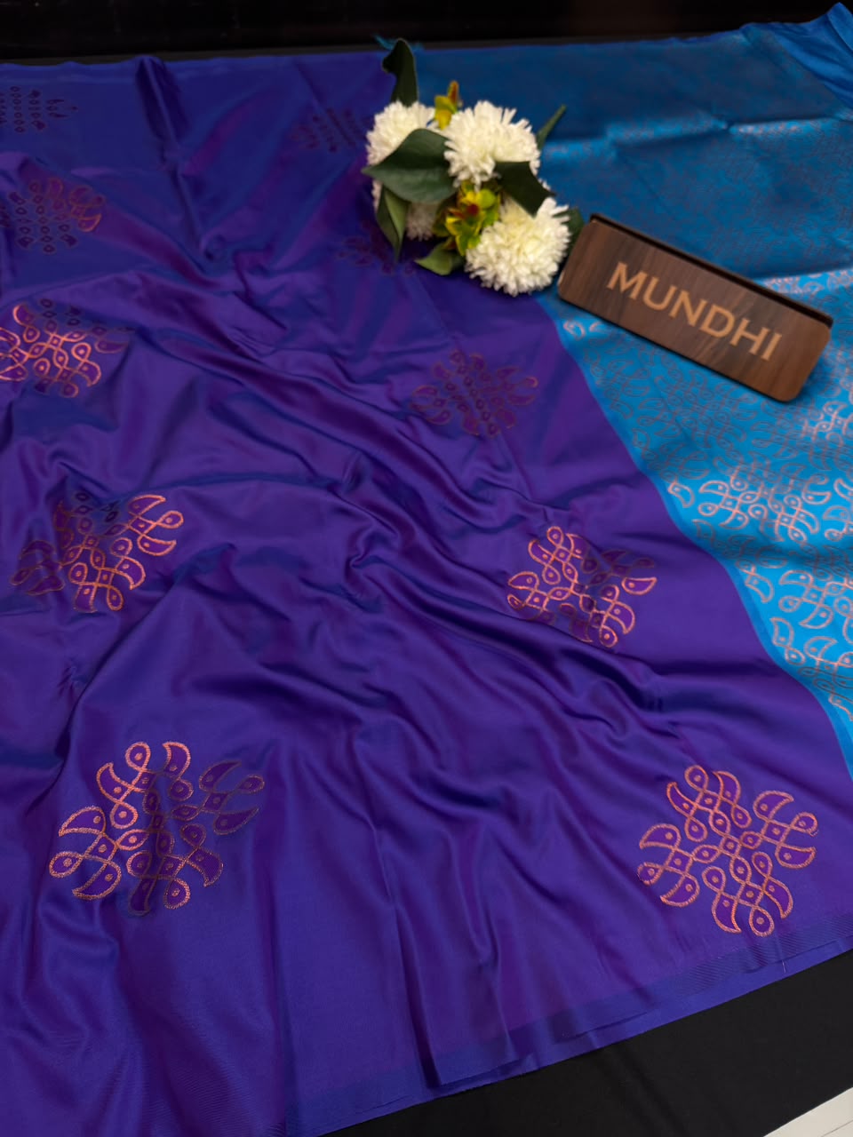 Premium Kolam Soft Silk Saree with Zari Work|  KSS01