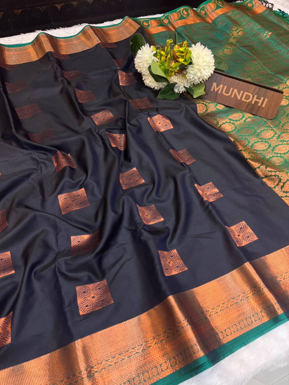 Stock Clearance Saree + (Jimikki Kammal Free ) | AAA151