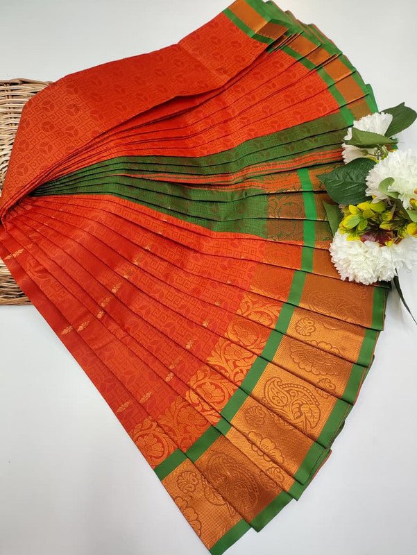 Abirami Soft Silk Saree with elegant zari work for festive wear
