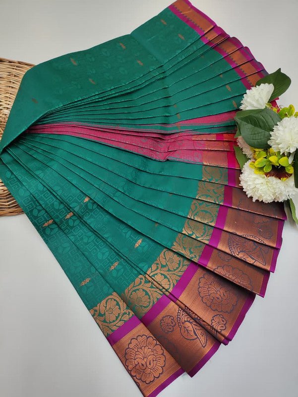 Abirami Soft Silk Saree with elegant zari work for festive wear
