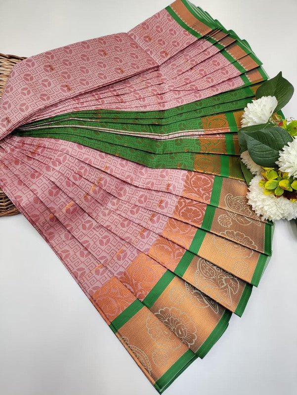 Abirami Soft Silk Saree with elegant zari work for festive wear