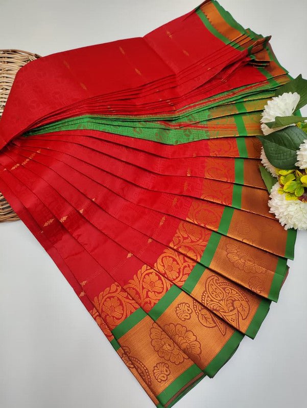 Abirami Soft Silk Saree with elegant zari work for festive wear