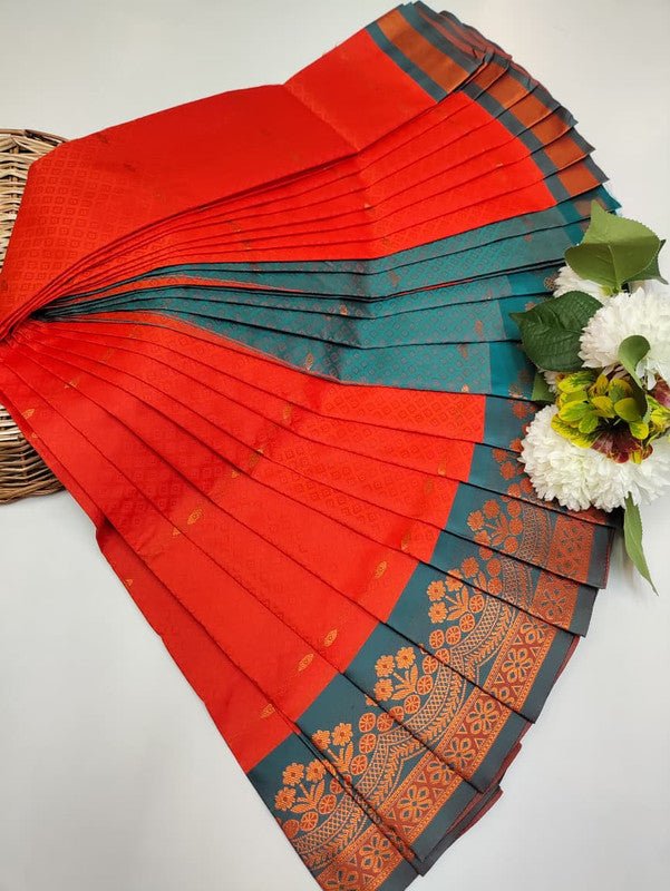 Abirami Soft Silk Saree with elegant zari work for festive wear