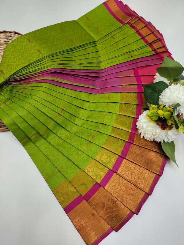 Abirami Soft Silk Saree with elegant zari work for festive wear