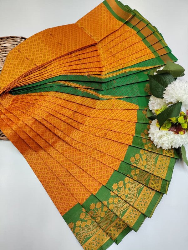 Abirami Soft Silk Saree with elegant zari work for festive wear