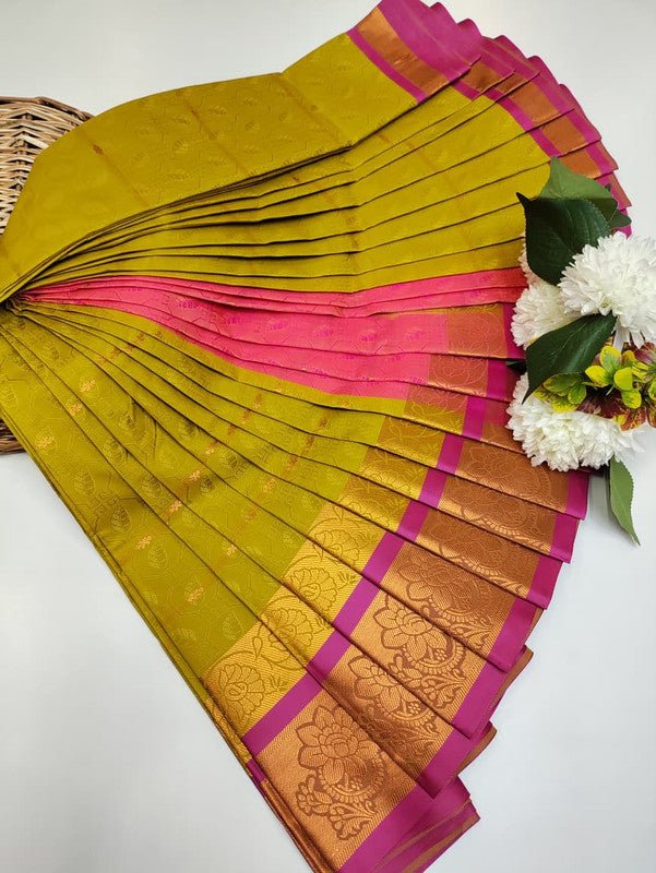 Abirami Soft Silk Saree with elegant zari work for festive wear