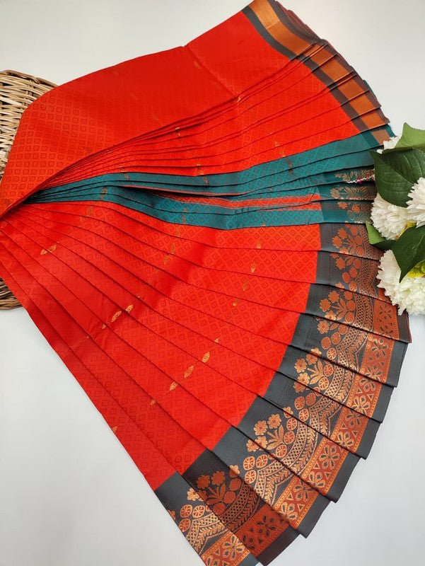 Abirami Soft Silk Saree with elegant zari work for festive wear