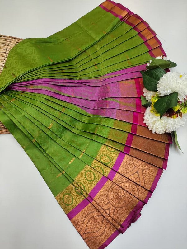 Abirami Soft Silk Saree with elegant zari work for festive wear