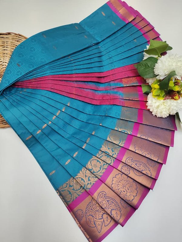Abirami Soft Silk Saree with elegant zari work for festive wear
