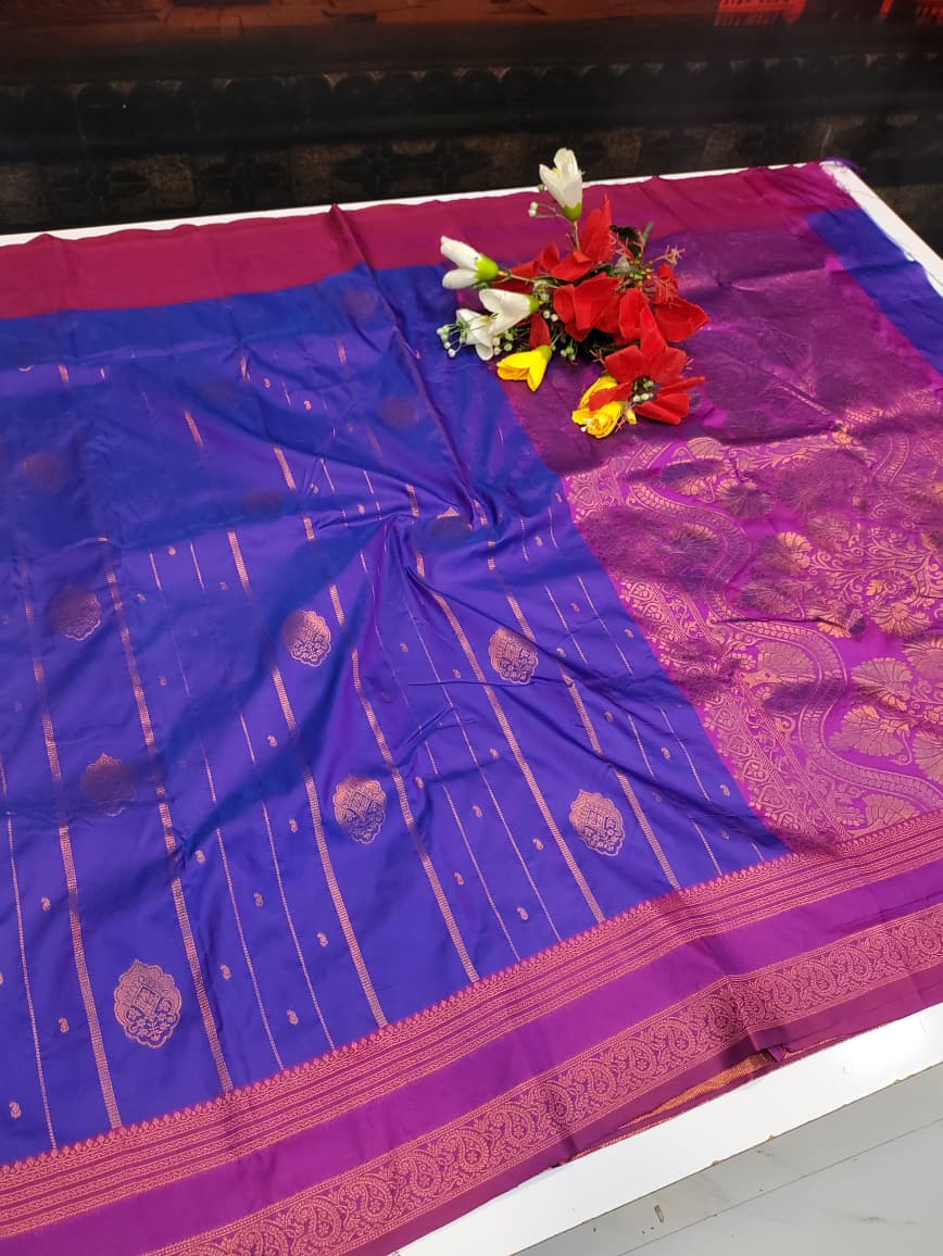 Amala Soft Silk Saree with zari work for festive occasions