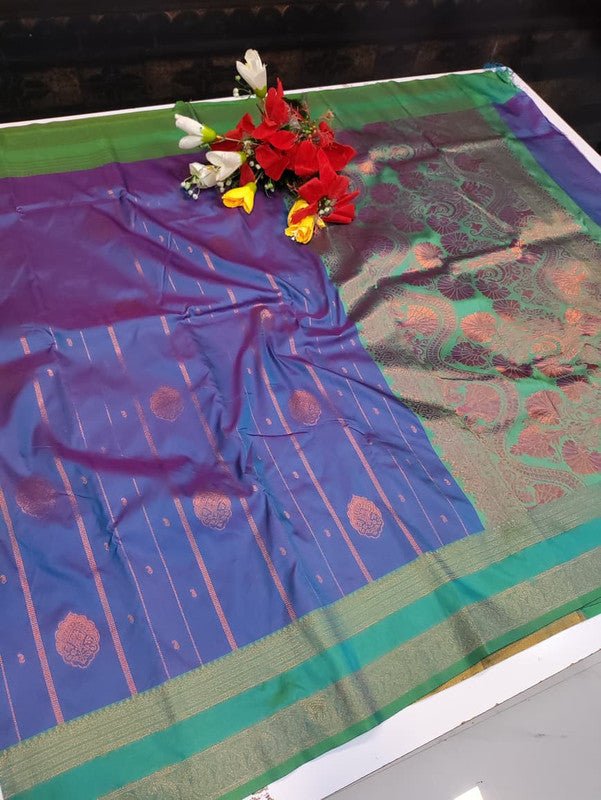Amala Soft Silk Saree with zari work for festive occasions