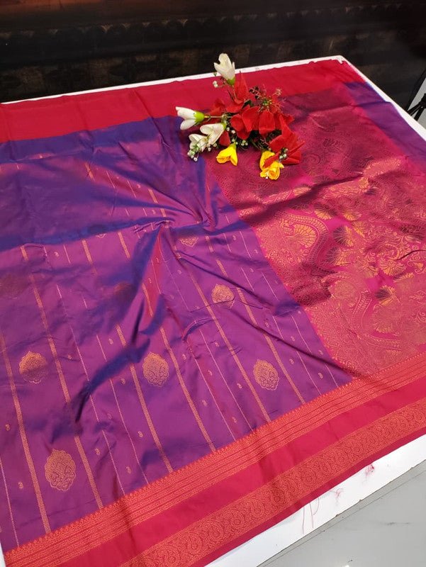 Amala Soft Silk Saree with zari work for festive occasions