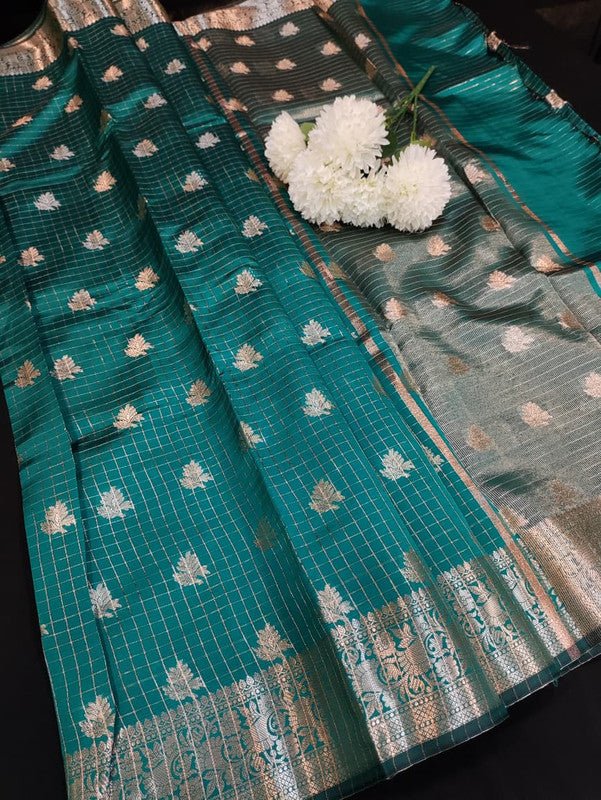 Aurora Banarasi Saree with elegant Zari work for wedding wear