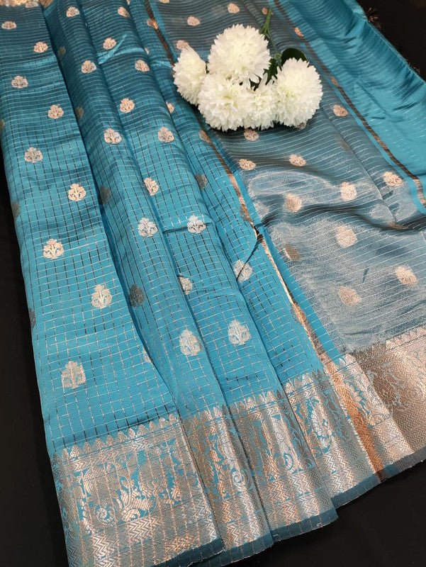 Aurora Banarasi Saree with elegant Zari work for wedding wear