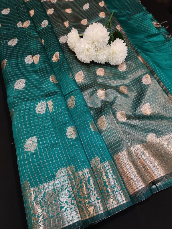 Aurora Banarasi Saree with elegant Zari work for wedding wear