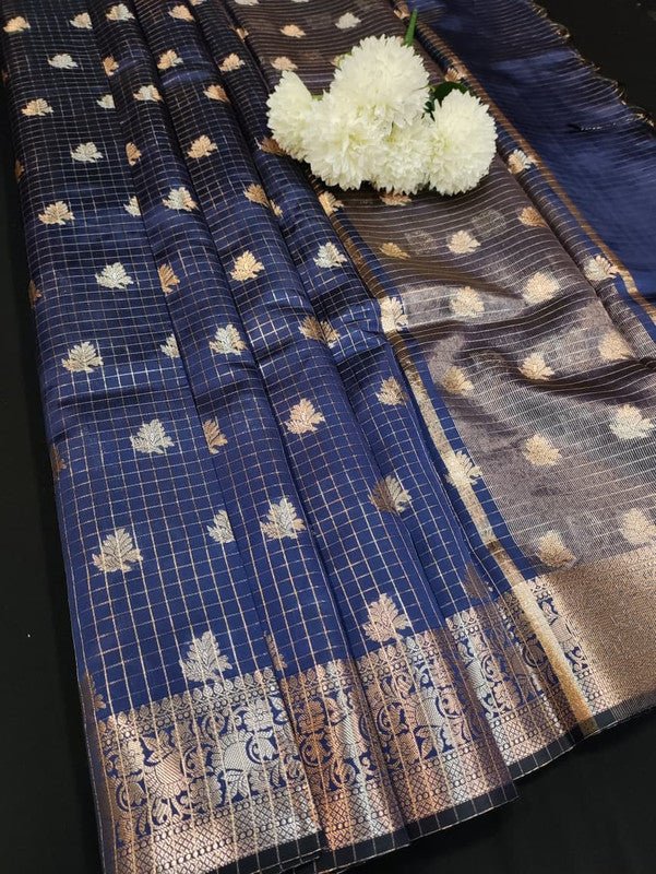 Aurora Banarasi Saree with elegant Zari work for wedding wear