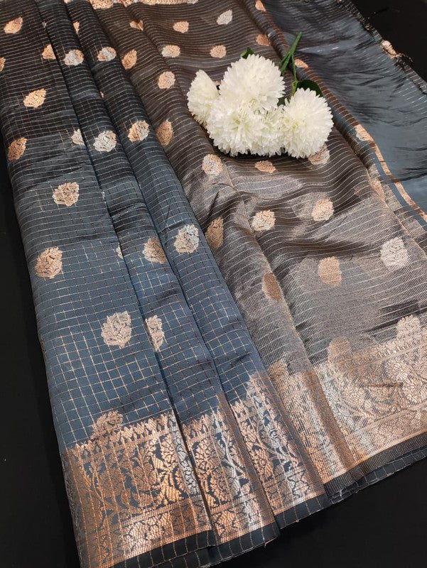 Aurora Banarasi Saree with elegant Zari work for wedding wear
