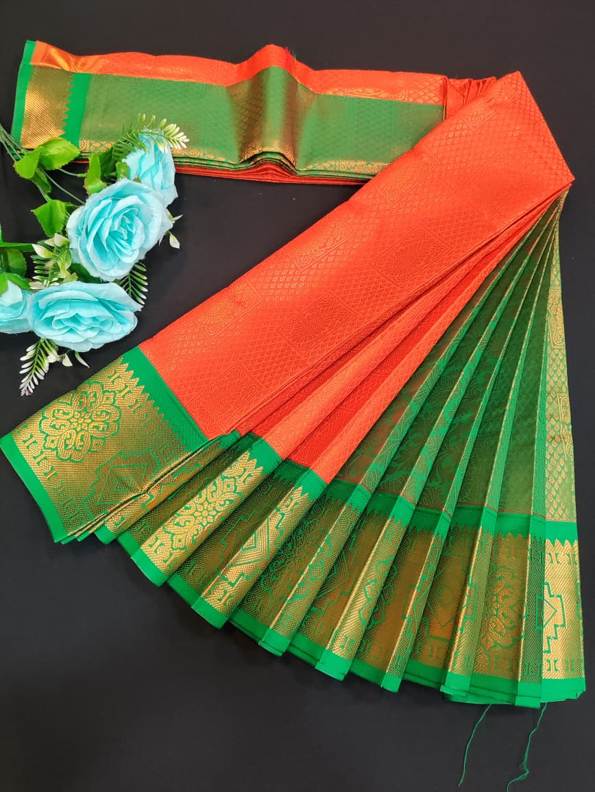 Avanthika Soft Silk Saree with zari work for festival wear