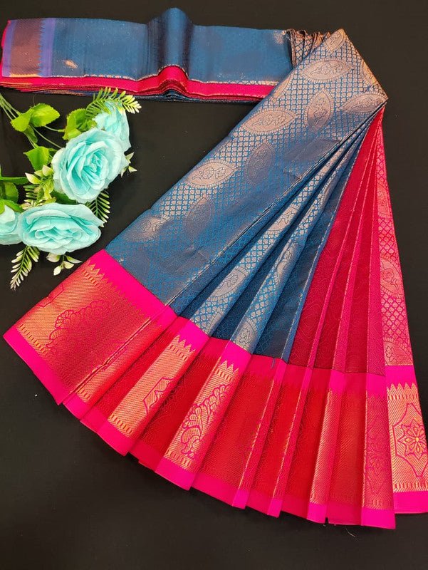 Avanthika Soft Silk Saree with zari work for festival wear