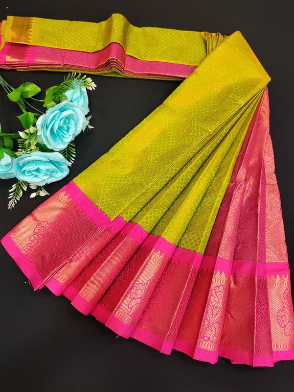 Avanthika Soft Silk Saree with zari work for festival wear