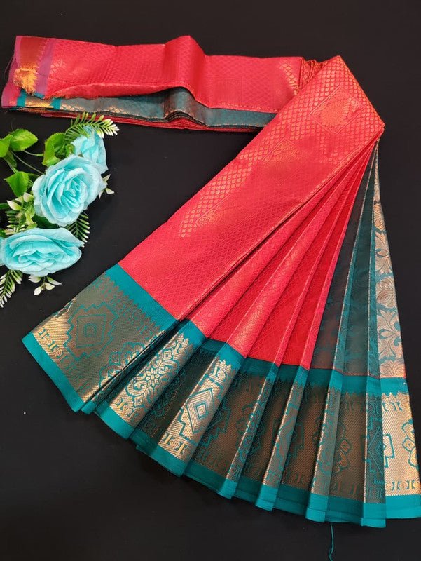 Avanthika Soft Silk Saree with zari work for festival wear