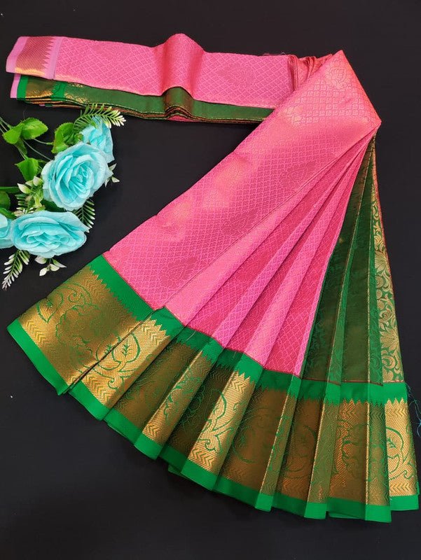 Avanthika Soft Silk Saree with zari work for festival wear