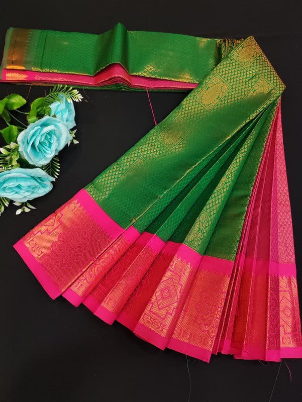 Avanthika Soft Silk Saree with zari work for festival wear