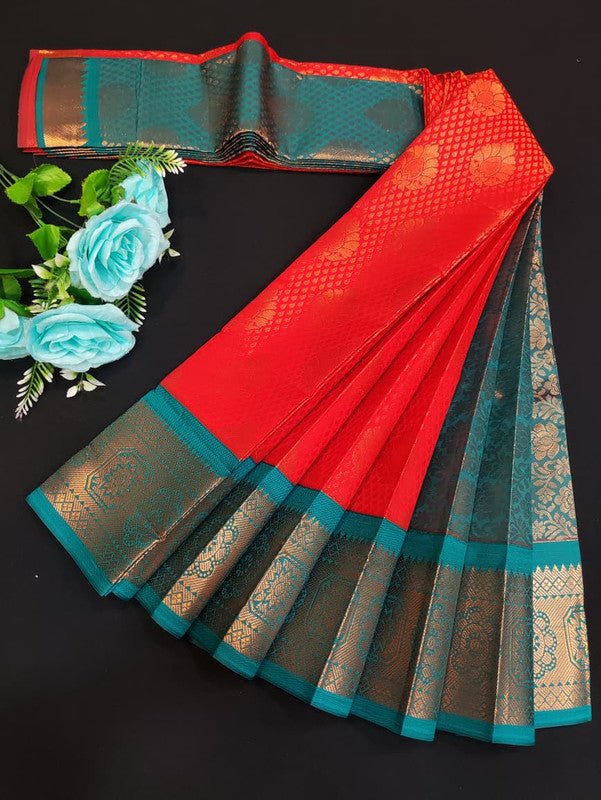 Avanthika Soft Silk Saree with zari work for festival wear