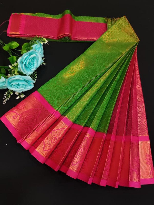 Avanthika Soft Silk Saree with zari work for festival wear