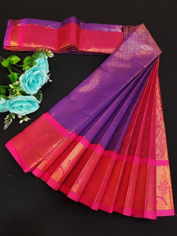 Avanthika Soft Silk Saree with zari work for festival wear