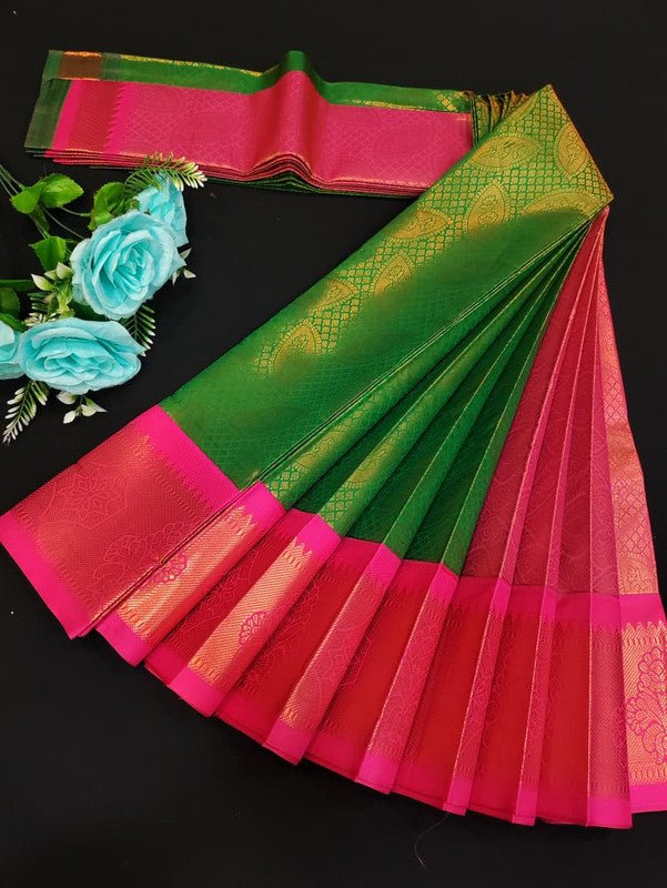Avanthika Soft Silk Saree with zari work for festival wear