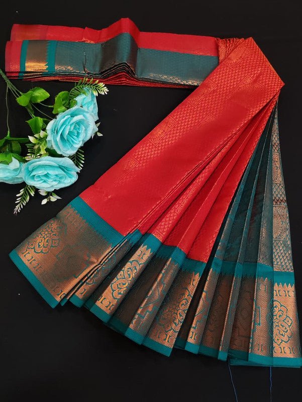 Avanthika Soft Silk Saree with zari work for festival wear