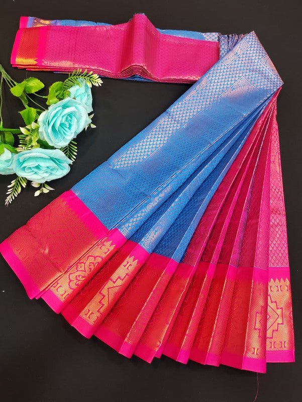 Avanthika Soft Silk Saree with zari work for festival wear